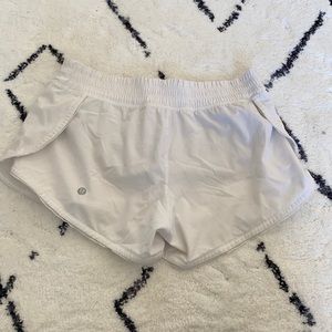 White Lululemon Running Shorts